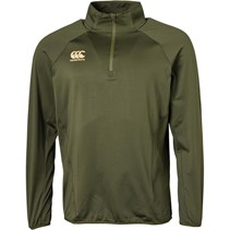 Canterbury Mens Elite VapoDri 1st Layer 1/4 Zip Green