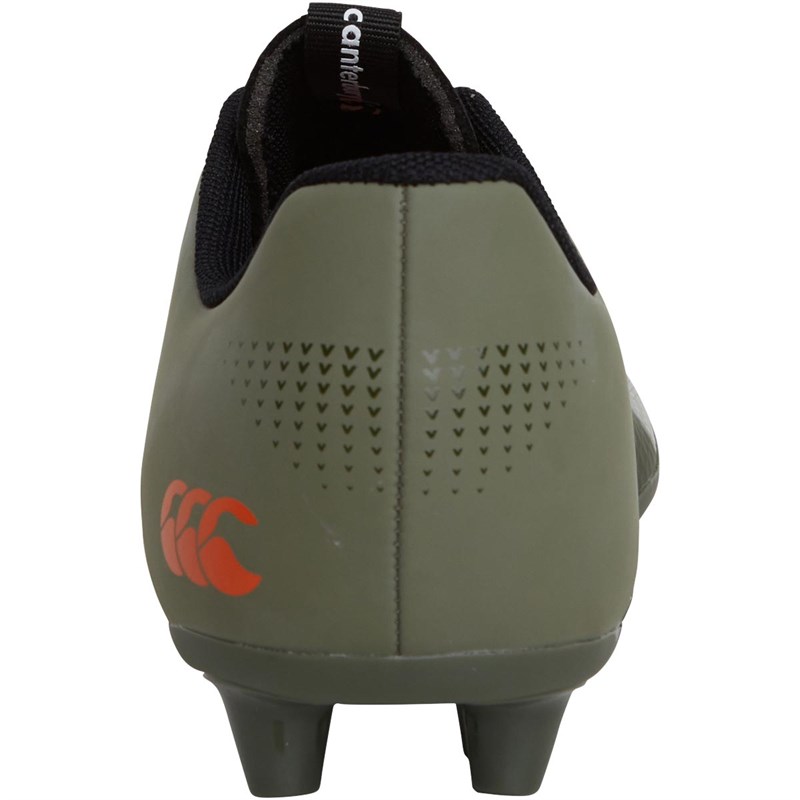Canterbury Junior Phoenix 3.0 Plus FG Firm Ground Rugby Boots Green/Black
