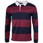 Canterbury Mens Retro Hoop Long Sleeve Jersey Maroon