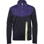 Canterbury Junior Boys 1/4 Zip Poly Fleece Black/Blue