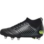 Canterbury Mens Stampede 3.0 Pro SG Soft Ground Rugby Boots Black/Green