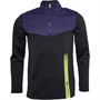 Canterbury Mens 1/4 Zip Poly Fleece Black/Blue