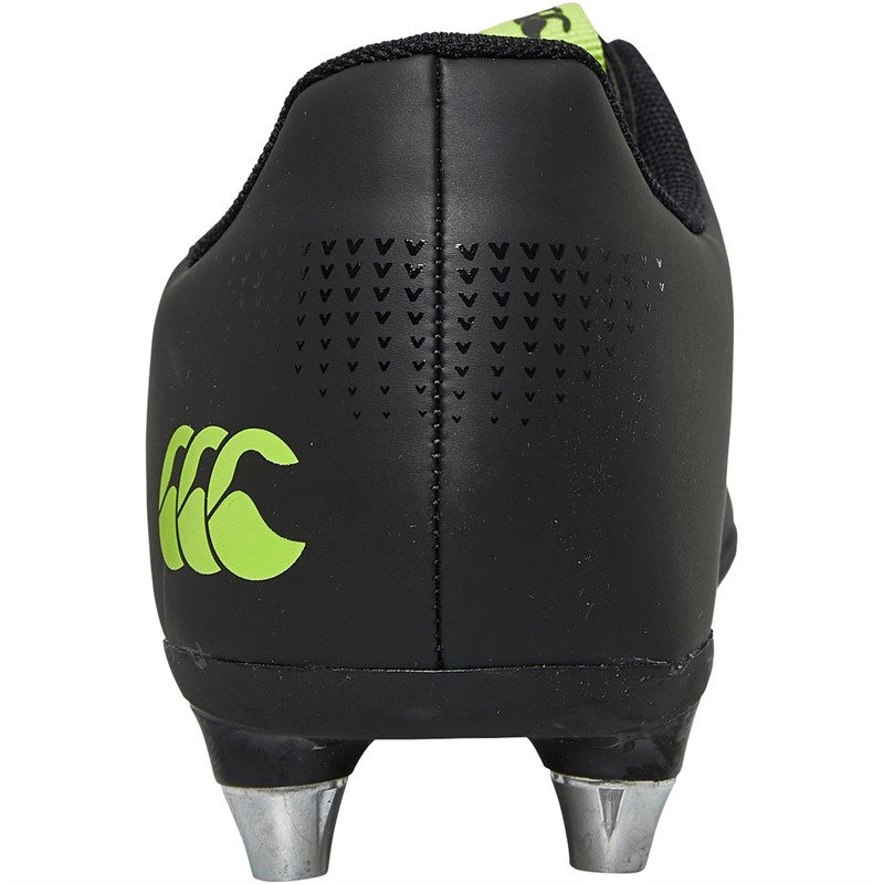 Canterbury Mens Phoenix 3.0 SG Soft Ground Rugby Boots Black/Green