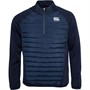 Canterbury Mens Vaposhield Hybrid 1/4 Zip Top Navy