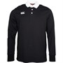 Canterbury Mens Retro Long Sleeve Rugby Jersey Black