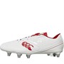 Canterbury Phoenix Raze SG Soft Ground Rugby Boots Bright White/Flag Red