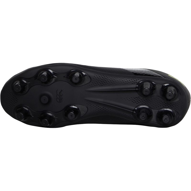 Canterbury Junior Boys Phoenix 3.0 Plus FG Firm Ground Rugby Boots Black/Green