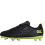 Canterbury Mens Speed 3.0 SG Soft Ground Rugby Boots Black/Green