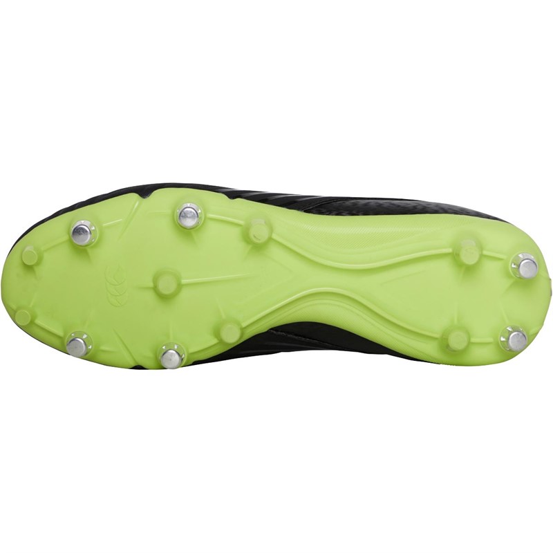 Canterbury Mens Speed 3.0 SG Soft Ground Rugby Boots Black/Green