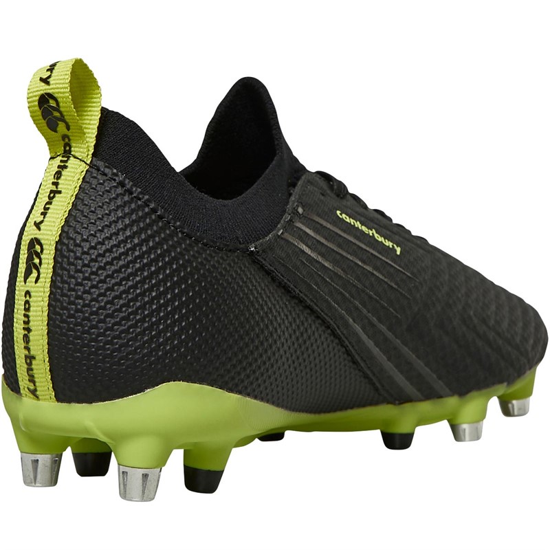 Canterbury Mens Speed 3.0 Pro SG Soft Ground Rugby Boots Black/Green