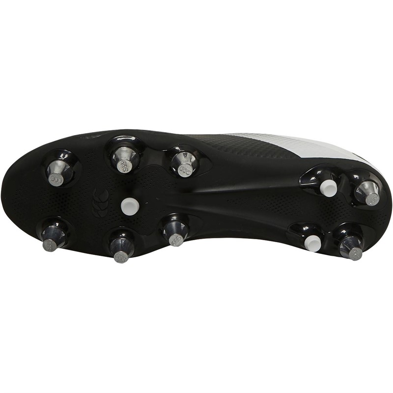 Canterbury Mens Phoenix 3.0 SG Soft Ground Rugby Boots Black/White