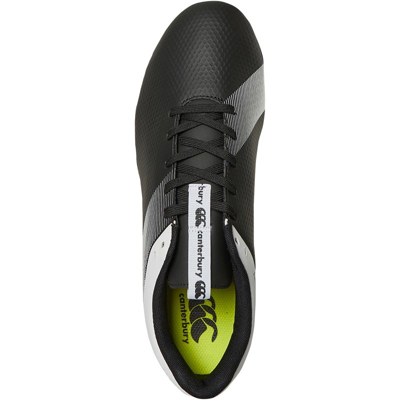 Canterbury Mens Phoenix 3.0 SG Soft Ground Rugby Boots Black/White