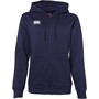 Canterbury Womens Full Zip Fleece Hoodie Navy