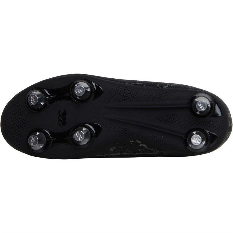 Canterbury Kids Phoenix Team SG Soft Ground Rugby Boots Black/Grey