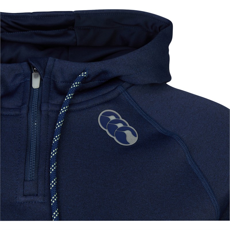 Canterbury Womens 1/4 Zip Training Hoodie Blue