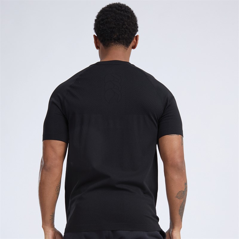 Canterbury Mens Vapodri Seamless Top Black/Grey