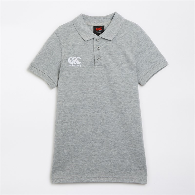 Canterbury Junior Boys Waimak Polo Grey