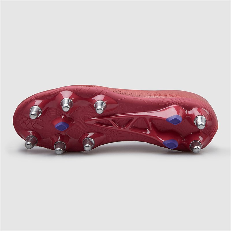 Canterbury Mens Stampede Groundbreak Team SG Soft Ground Rugby Boots Purple/Orange