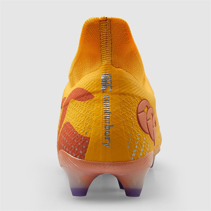 Canterbury Mens Speed Infinite Elite FG Firm Ground Rugby Boots Yellow/Orange