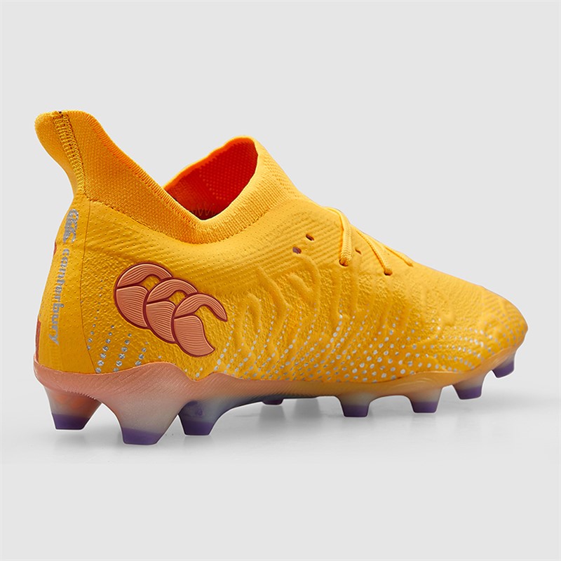 Canterbury Mens Speed Infinite Elite FG Firm Ground Rugby Boots Yellow/Orange