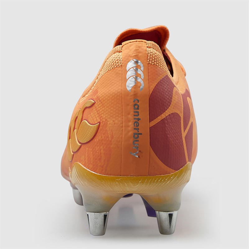 Canterbury Mens Phoenix Genesis Elite SG Soft Ground Rugby Bots Orange/Yellow