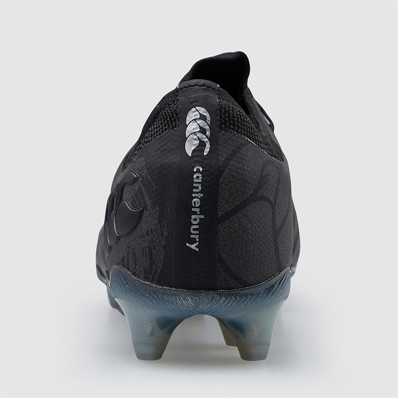 Canterbury Mens Phoenix Genesis Elite FG Firm Ground Rugby Boots Black/Silver