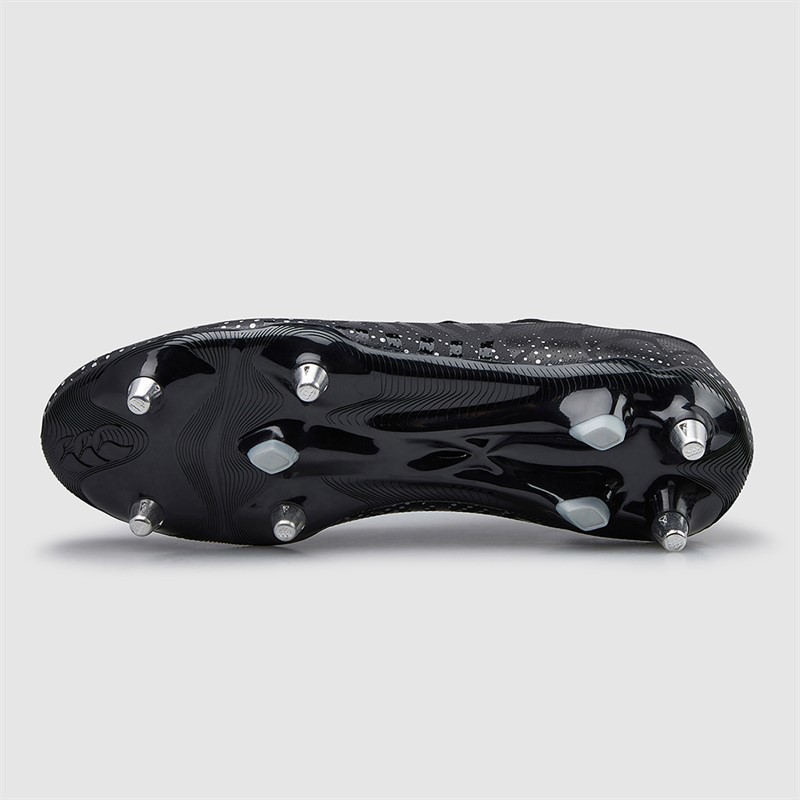 Canterbury Mens Speed Infinite Team SG Soft Ground Rugby Boots Black/Silver