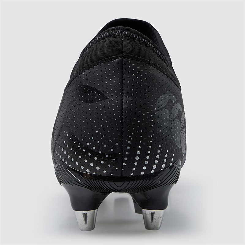 Canterbury Mens Speed Infinite Team SG Soft Ground Rugby Boots Black/Silver