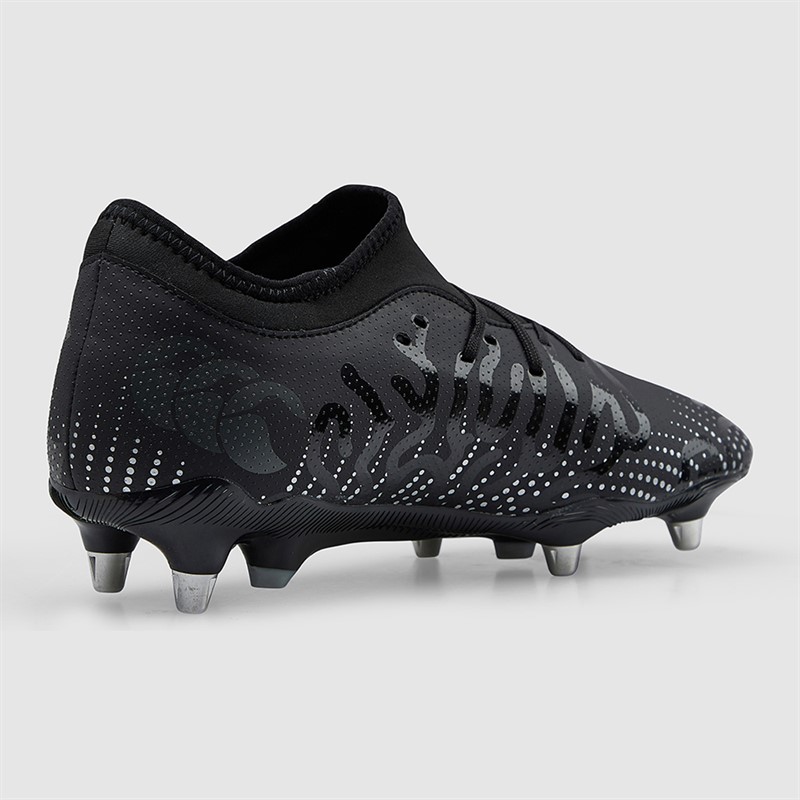 Canterbury Mens Speed Infinite Team SG Soft Ground Rugby Boots Black/Silver