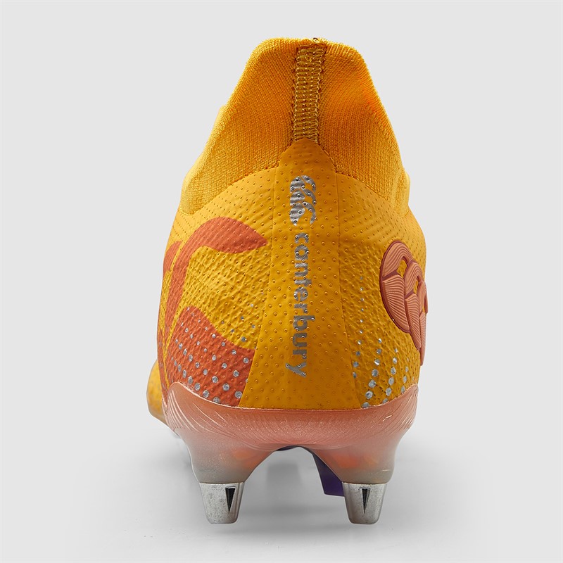 Canterbury Mens Speed Infinite Elite SG Soft Ground Rugby Boots Yellow/Orange