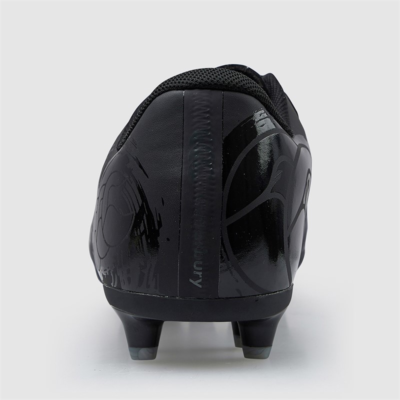 Canterbury Mens Phoenix Genesis Team FG Firm Ground Rugby Boots Black/Silver