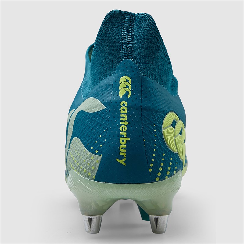 Canterbury Mens Speed Infinite Elite SG Soft Ground Rugby Boots Dark Green/Light Green