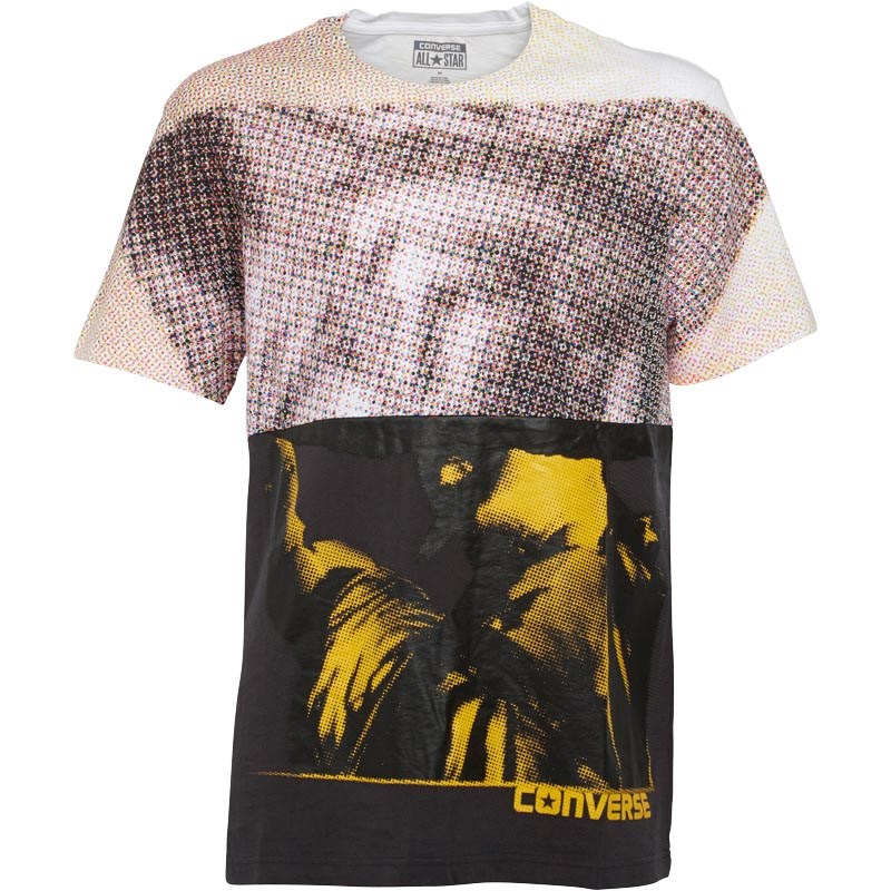 converse t shirt mens yellow