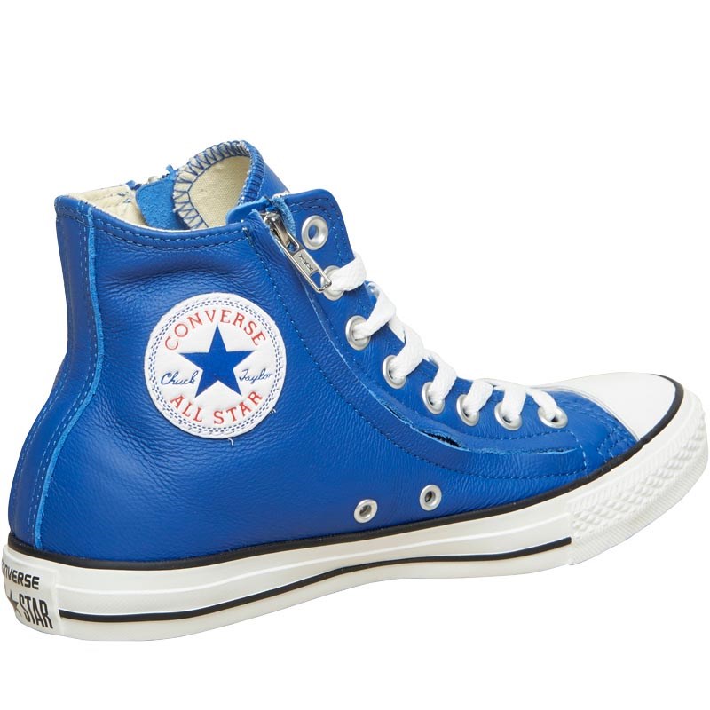 Buy Converse CT All Star Hi Double Zip Leather Trainers Blue