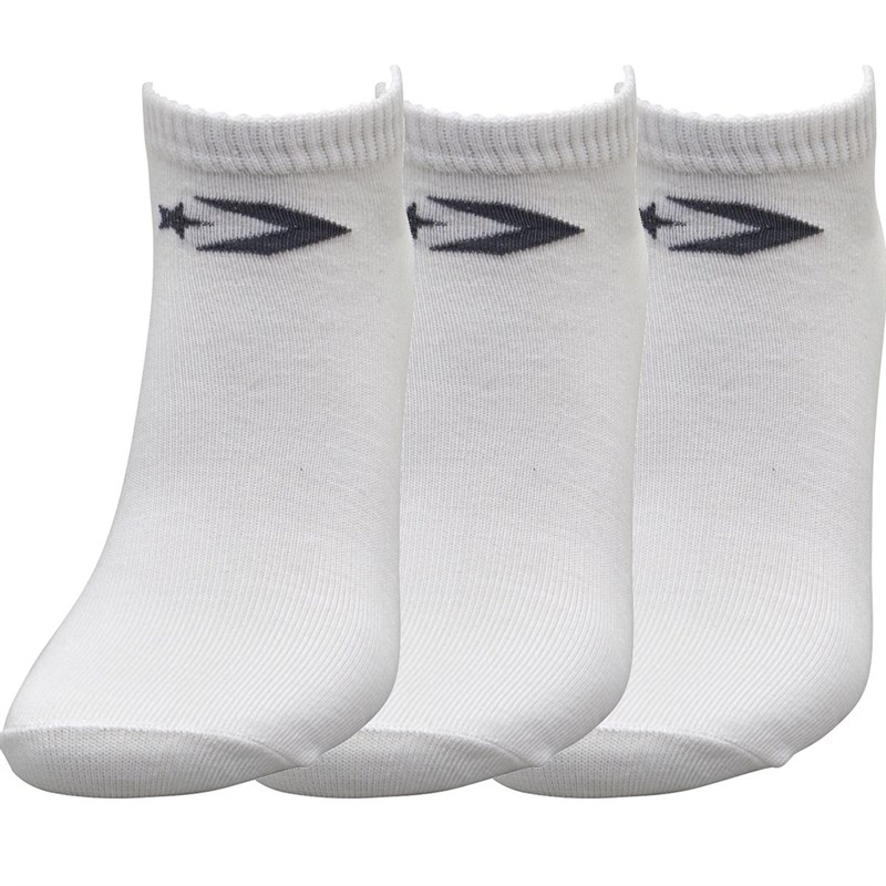 Buy Converse Three Pack No Show Socks White