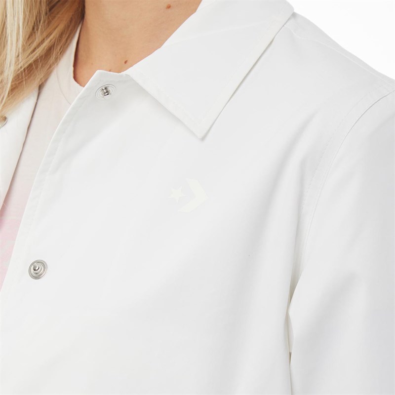 Buy Converse Womens Street Sport Coaches Jacket White