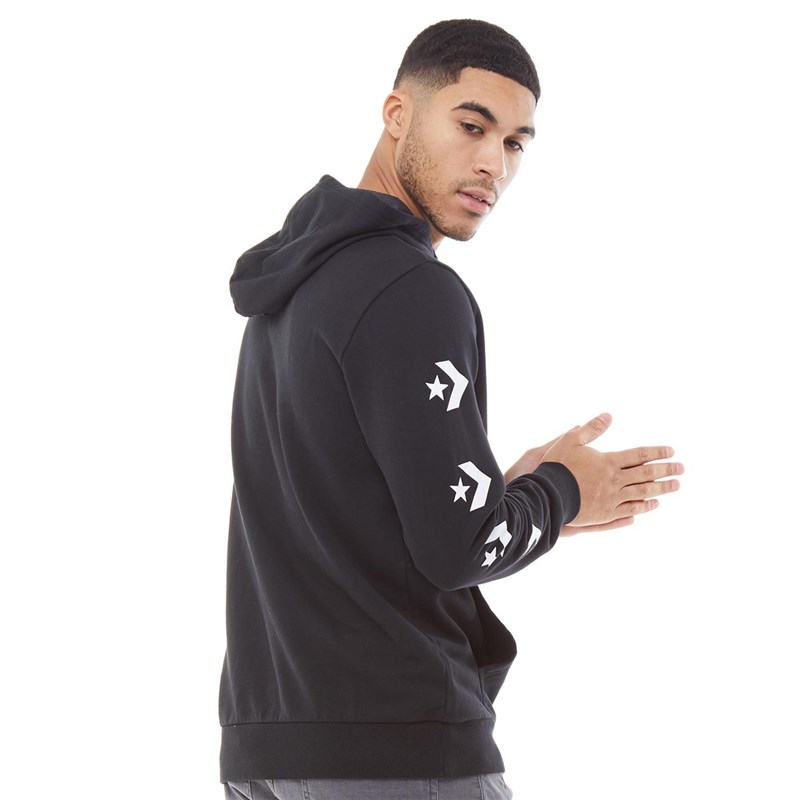 Converse Sweat à Capuche Star Chevron Graphique Homme Noir Sweat Graphique Converse Star Chevron Noir