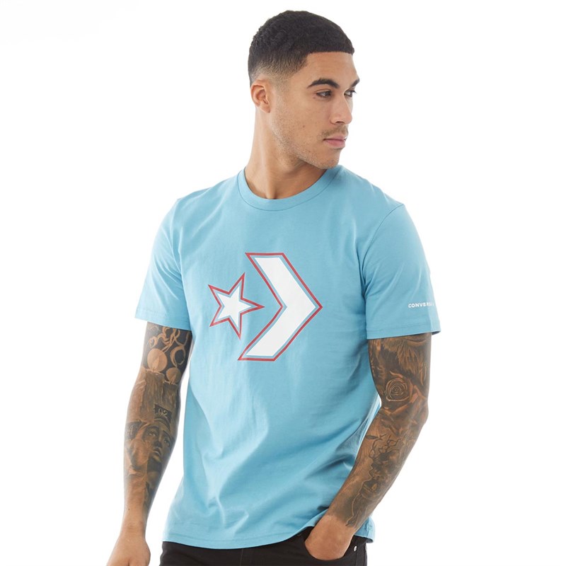 t shirt converse homme bleu