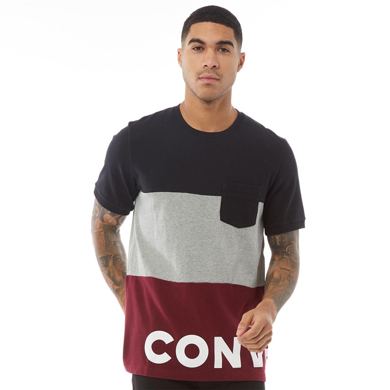 t shirt converse homme bordeaux