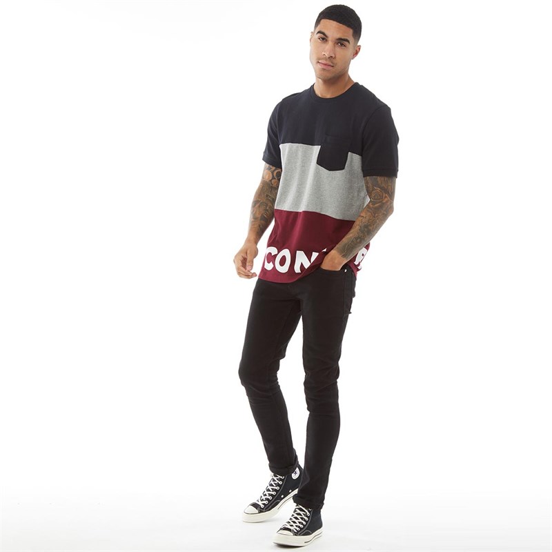 t shirt converse homme bordeaux