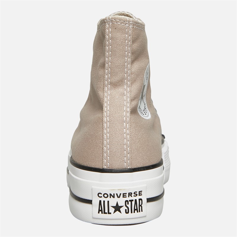 Converse Womens Chuck Taylor All Star Lift Platform Trainers Wonder Stone/White/Black