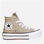 Converse Kids Chuck Taylor All Star Lift Platform Trainers Nutty Granola/White/Black