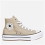 Converse Chuck Taylor All Star Lift Platform Trainers Nutty Granola/White/Black