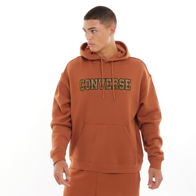 Converse Mens All Star Logo Namesake Hoodie Tawny Owl