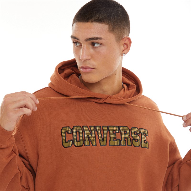 Converse Mens All Star Logo Namesake Hoodie Tawny Owl