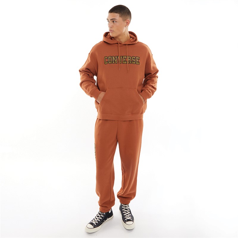 Converse Mens All Star Logo Namesake Hoodie Tawny Owl