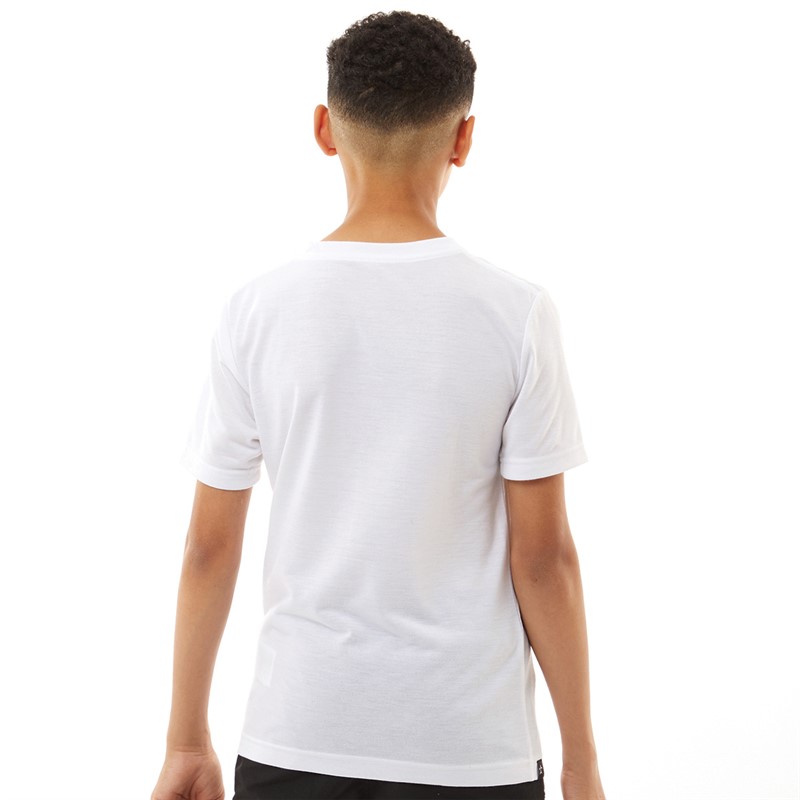 Converse Junior Boys Wordmark T-Shirt White