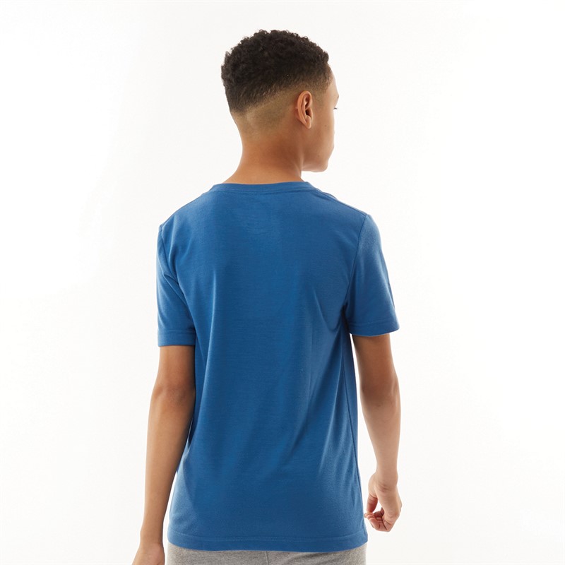 Converse Junior Boys Wordmark T-Shirt Dark Marina Blue