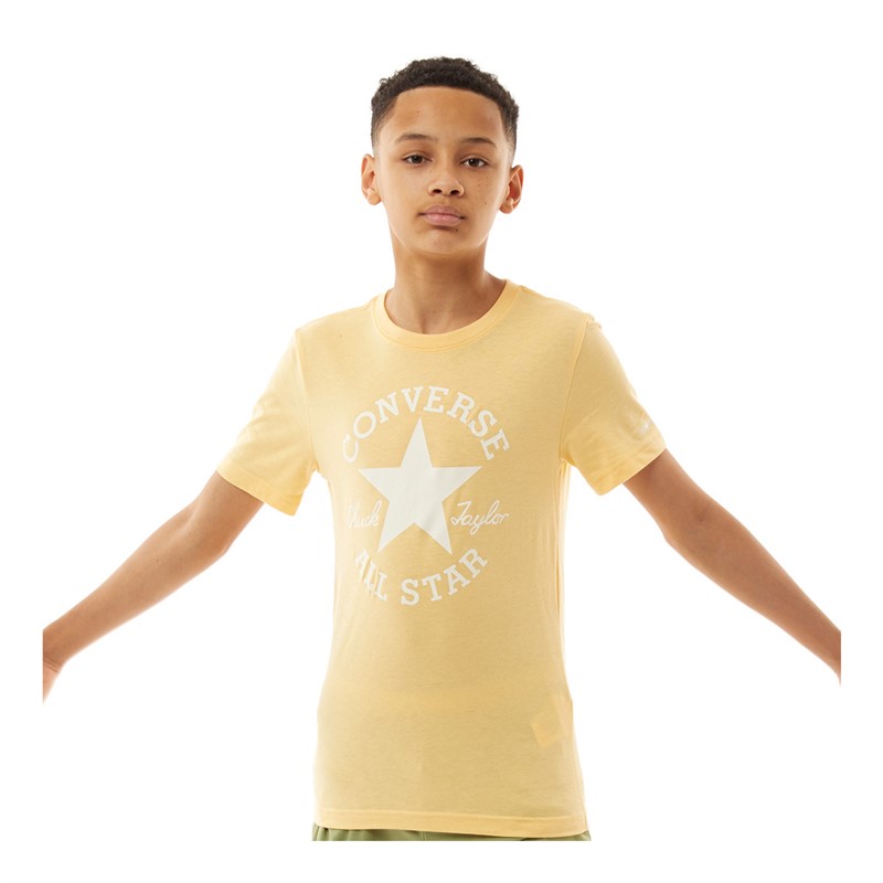 Converse Junior Boys Chuck Logo T-Shirt Sunny Oasis