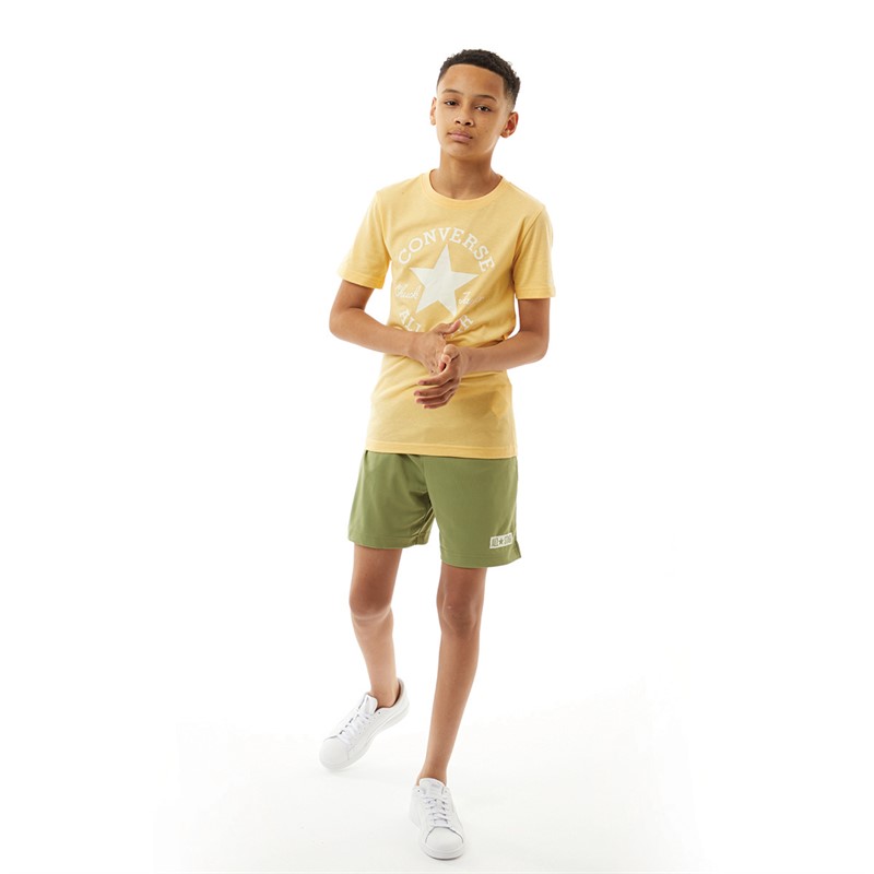 Converse Junior Boys Chuck Logo T-Shirt Sunny Oasis